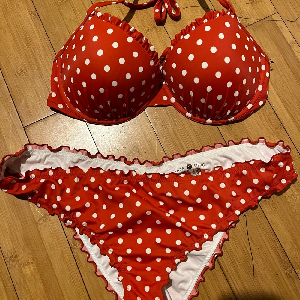 Polka dot bikini